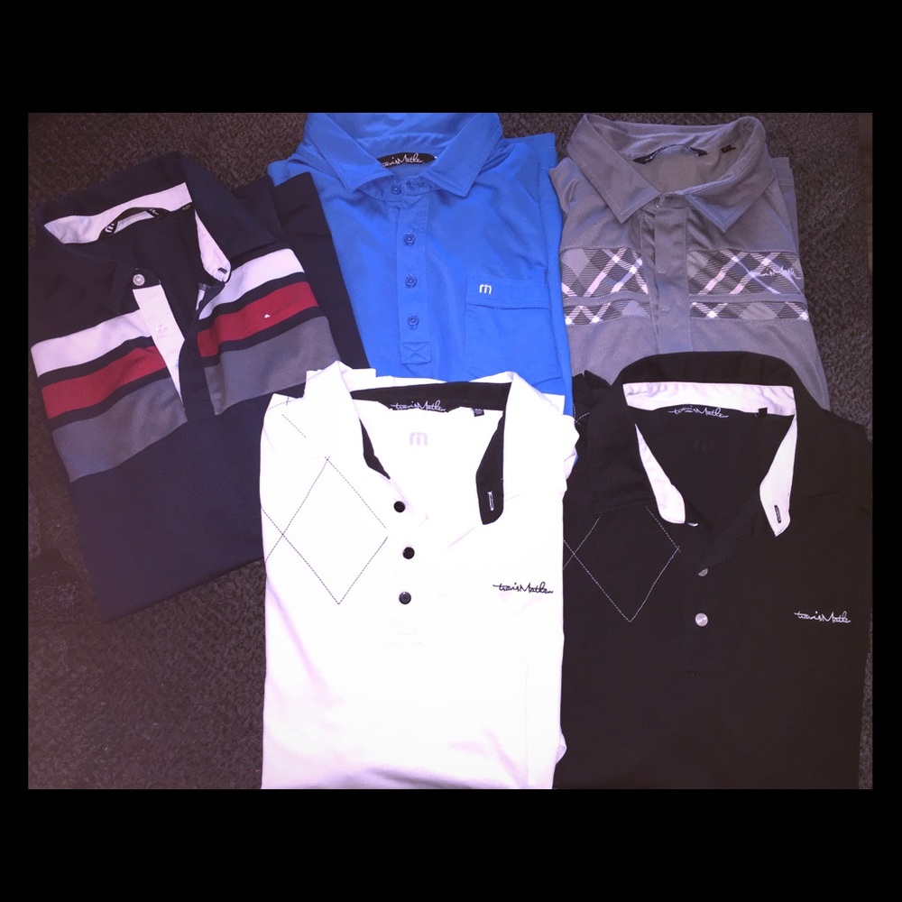 Men’s Travis Mathew polo lot of 5
